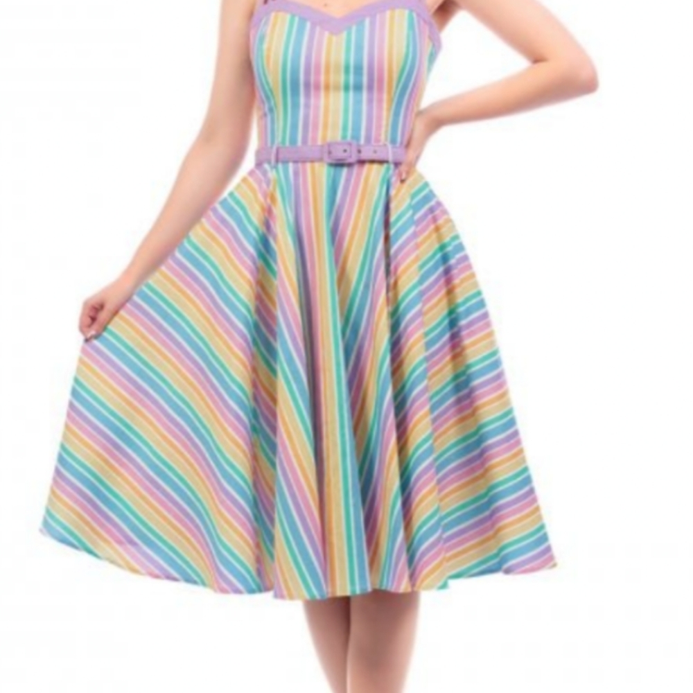Collectif Rainbow Nova dress 2XL UK18